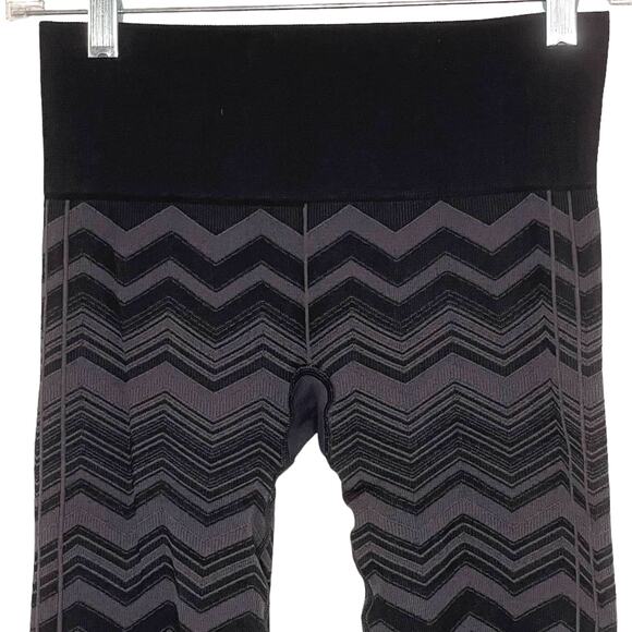 Lululemon Ebb To Street Seamless Pant Heather Black Slate Zig Zag 4 - Picture 4 of 9